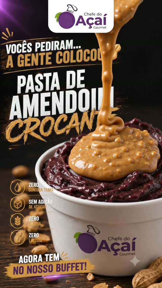 Pasta de Amendoim Crocante